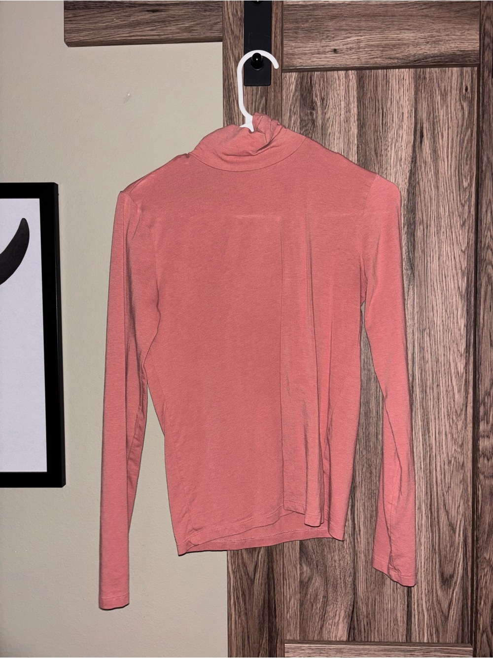 Forever 21 Dusty Rose Long-Sleeve Mock Neck Top